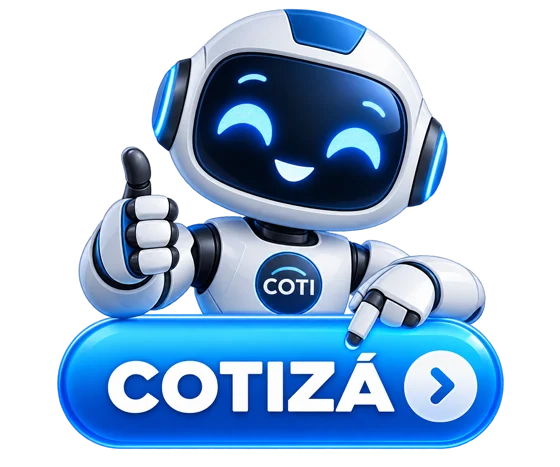 COTI, el robot multicotizador de SegurOS, con el pulgar arriba